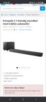 Philips soundbar + subwoofer. 