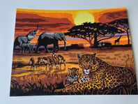 Tävla Picture Painting Art Africa 30 x 40 cm