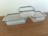 3x Matlåda Låda lock 750 mL 1 L Food Container Lunch Box