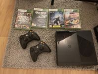 Xbox 360- 2 kontroller +4 spel