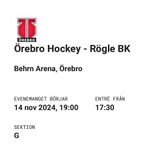 Biljetter Örebro Hockey - Rögle,  Linköping, Frölunda