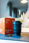 Sony FE 16 - 25 mm f2,8 G för E-mount fullformat