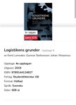 Logistikens grunder, studentlitteratur 