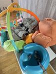 Baby paket! Bärsele, babygym,  barnvagnskudde,  bumbo stol