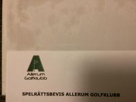 spelrätt Allerumgolfklubb