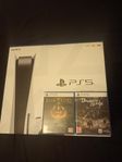 Playstation 5, 2 kontroller & 2 spel