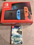 Nintendo Switch med Zelda spel