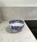 Spode Blue Italian skål, blåvit porslin