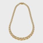 Bismarck halsband 18k svenskt guld 53 gram