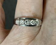 Ring 14k vitguld diamanter 0,50 ct