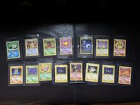 1st edition dark charizard med flera 1st edition rocket kort