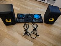 dj mixer med högtalare 