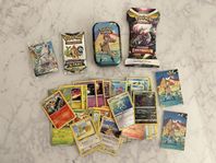 Pokémon Paket #3 - Oöppnade Booster Packs + Mini Låda etc