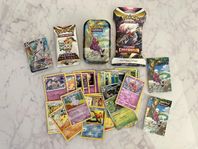 Pokémon Paket #4 - Oöppnade Booster Packs + Mini Låda etc