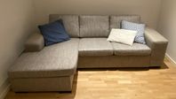 Soffa, 3-sits med divan