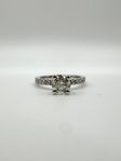 Naturlig diamant ring pavé 1.30ct 18k