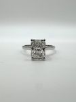 Diamant ring radiant 2.11ct