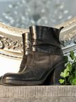 Martin Margiela Paris svarta boots stövlar skinn mocka 