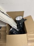 ElinChrom ELC 500 studio blixt TTL komplett 2 styckna