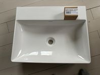 Duravit DuraSquare tvättställ, 60x47 cm, vit, utan kranhå