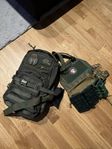 AIRSOFT plate carrier inkl ryggsäck