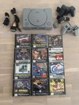 Playstation 1 + 12 Spel + 2 HK