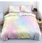 Rainbow colored bed linen 200×200