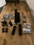 Nintendo wii konsol svart + tillbehör och spel