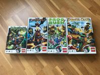 4 st LEGO Spel-Magikus, Pirate Code, Lava Dragon, Frog Rush 