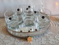 SET MED 6 ST. WHISKEYGLAS DESIGN RUNDAD BOTTEN SAGAFORM