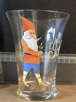 jul / tomte / vas / glas / gammalt glas 