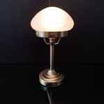 BORDSLAMPA COTTEX Sweden 1900-tal i glas och mässing.