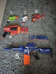 5 st Nerf guns.