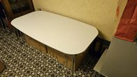 Ikea Grimle bord + 6 st Ikea Gilbert stolar. 