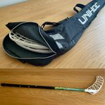 2 Innebandyklubbor + Fodral - Unihoc Bamboo 2 och Salming