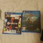 2 ps4 spel samt helt ny laddare för 2 kontroller.