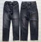 2 par svarta jeans i stl 158