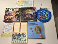 250kr!!! Musse och Helium, Cluedo, fiskespel mfl