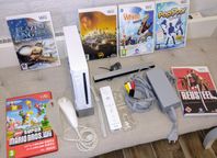 Nintendo Wii med bl a New super mario Bros.wii