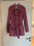 BURBERRY Mid-length crinkle Trench Coat rosa/cerise. 