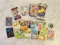 Pokémon Paket #8 - Oöppnade Booster Packs + Mini Låda etc