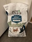 Oöppnad Purenatural cat adult sensitive 10 kg