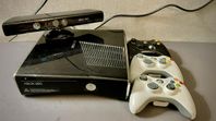 Xbox 360 + Kinect + 3 handkontroller + 73 spel