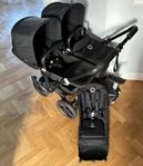 Bugaboo Donkey Duo 3 - all black med ståbräda