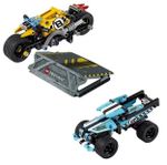 LEGO Stuntcykel 42058 och Stuntbil 42059