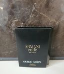 Armani code absolu 1,2ml new unopened 100kr 