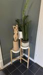 Ikea SATSUMAS Plant stand, bamboo/white, 78 cm