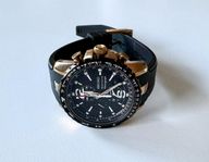 Seiko Sportura Black/Rose Gold SNAF28P1