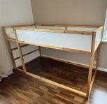 IKEA KURA vändbar säng 90x200 vit/furu