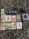 Gamecube med konsol och spel 